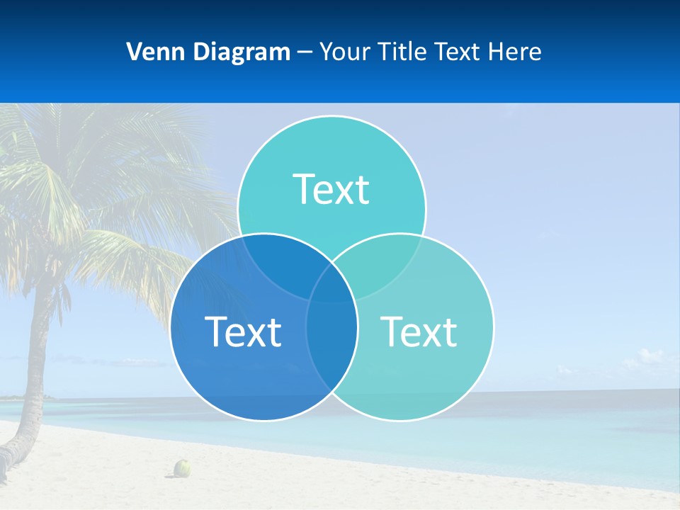 A Palm Tree Sitting On Top Of A Sandy Beach PowerPoint Template