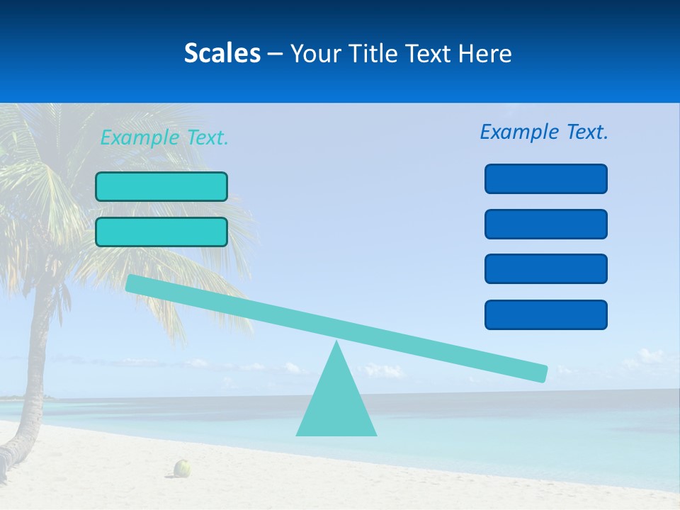 A Palm Tree Sitting On Top Of A Sandy Beach PowerPoint Template
