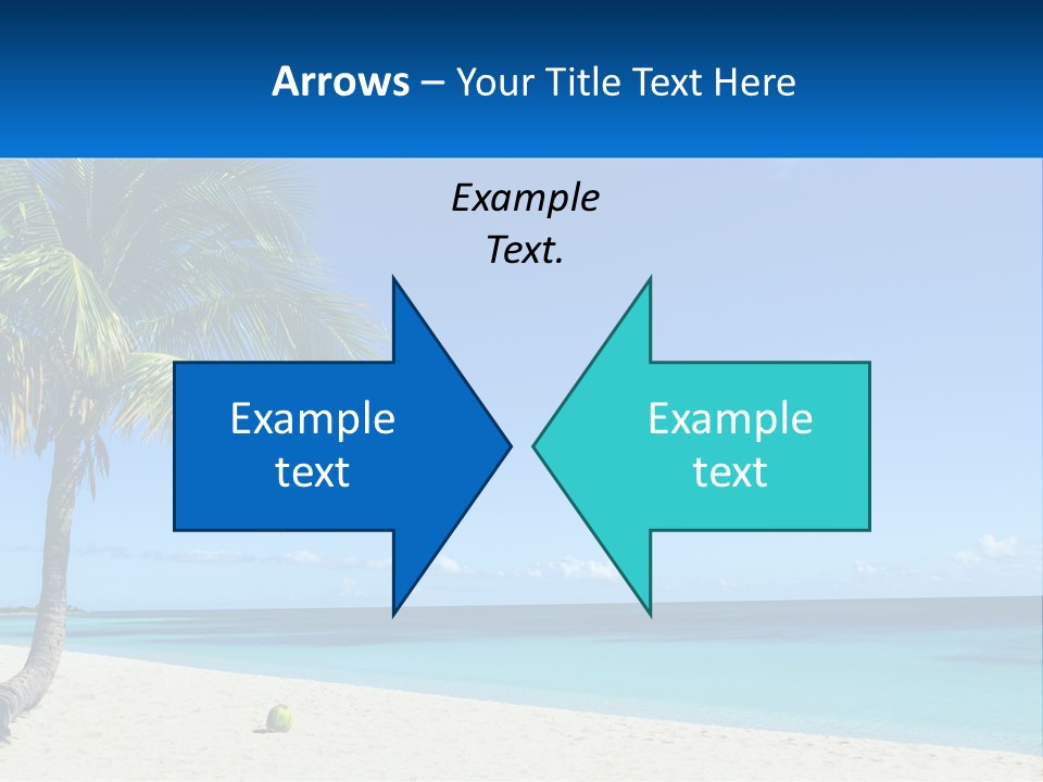 A Palm Tree Sitting On Top Of A Sandy Beach PowerPoint Template