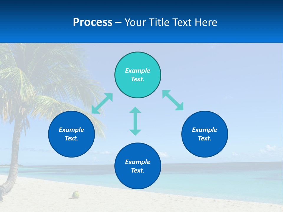A Palm Tree Sitting On Top Of A Sandy Beach PowerPoint Template