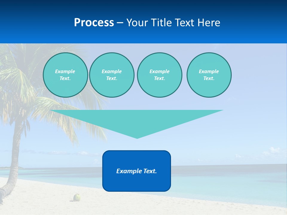 A Palm Tree Sitting On Top Of A Sandy Beach PowerPoint Template