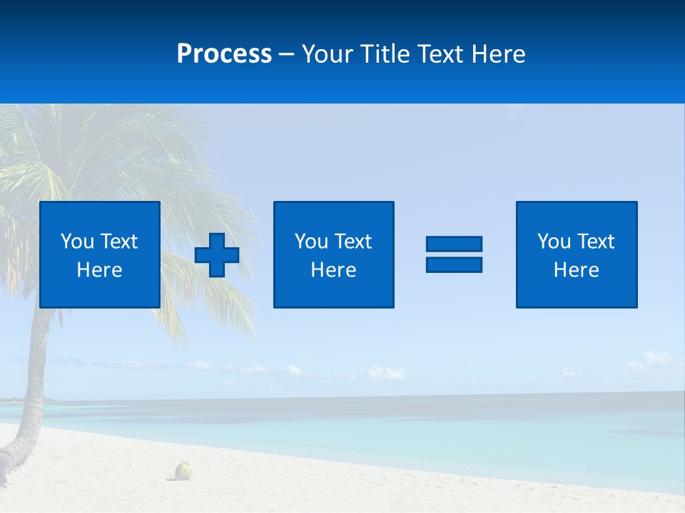 A Palm Tree Sitting On Top Of A Sandy Beach PowerPoint Template