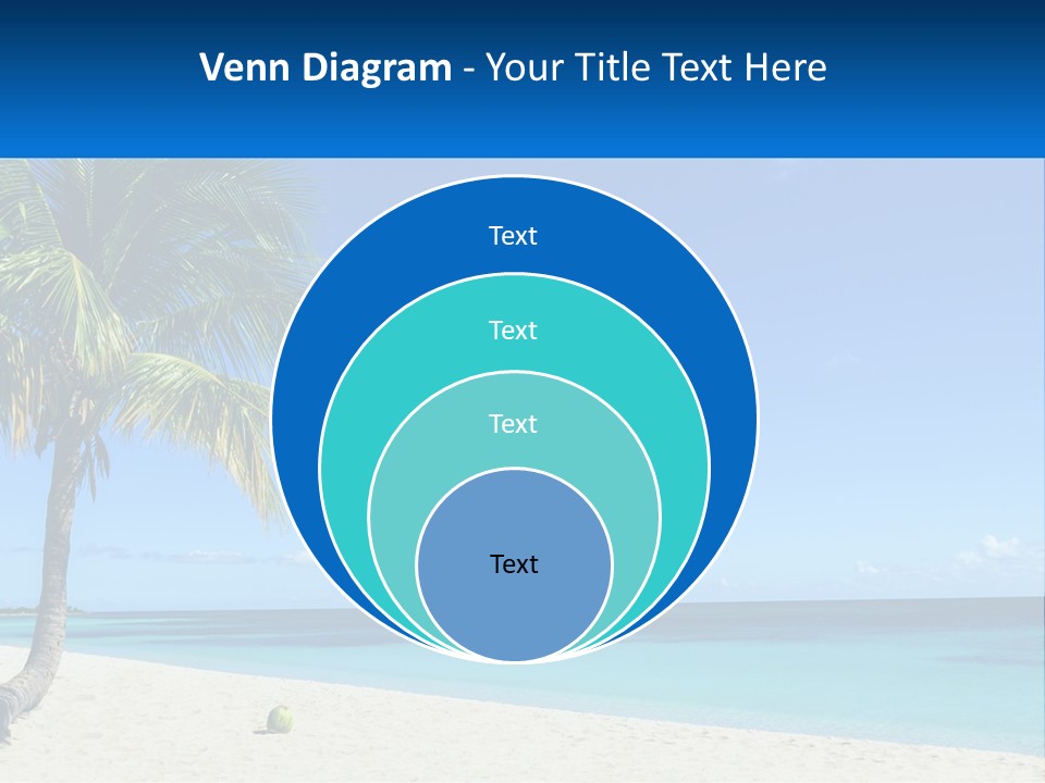 A Palm Tree Sitting On Top Of A Sandy Beach PowerPoint Template