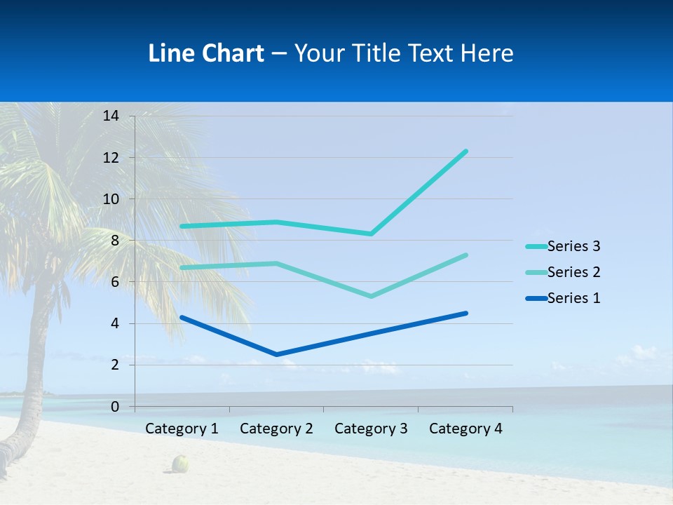 A Palm Tree Sitting On Top Of A Sandy Beach PowerPoint Template
