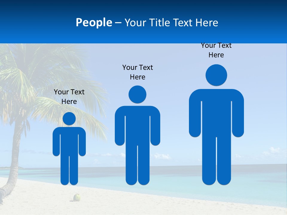 A Palm Tree Sitting On Top Of A Sandy Beach PowerPoint Template