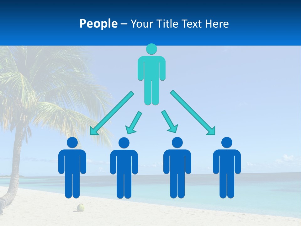 A Palm Tree Sitting On Top Of A Sandy Beach PowerPoint Template