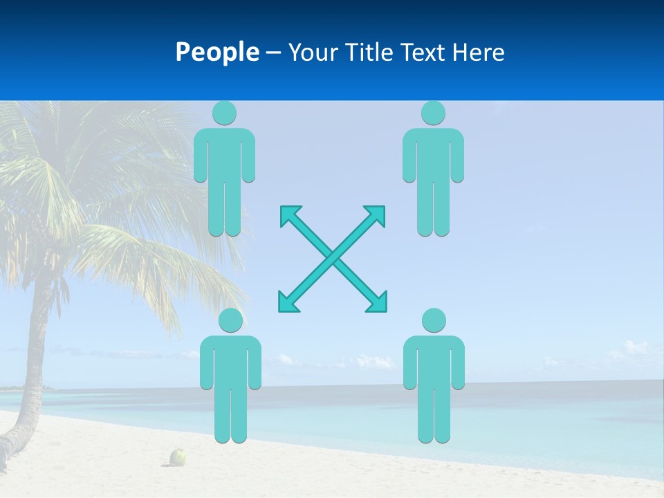A Palm Tree Sitting On Top Of A Sandy Beach PowerPoint Template