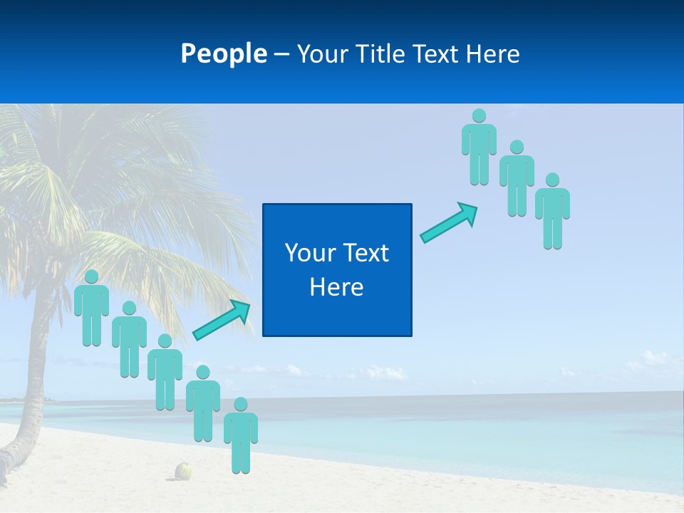 A Palm Tree Sitting On Top Of A Sandy Beach PowerPoint Template