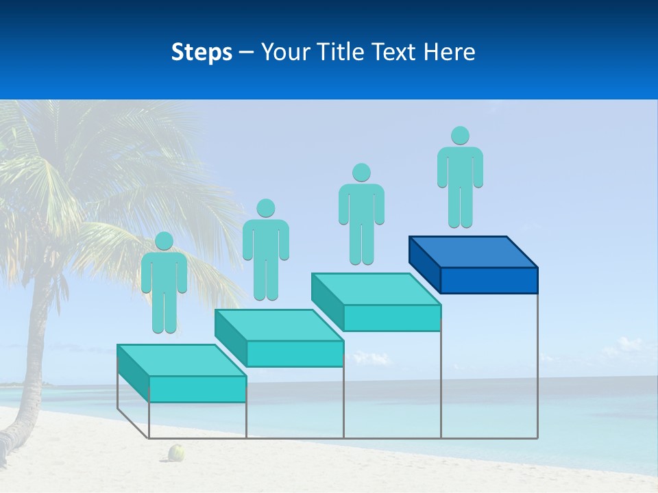A Palm Tree Sitting On Top Of A Sandy Beach PowerPoint Template