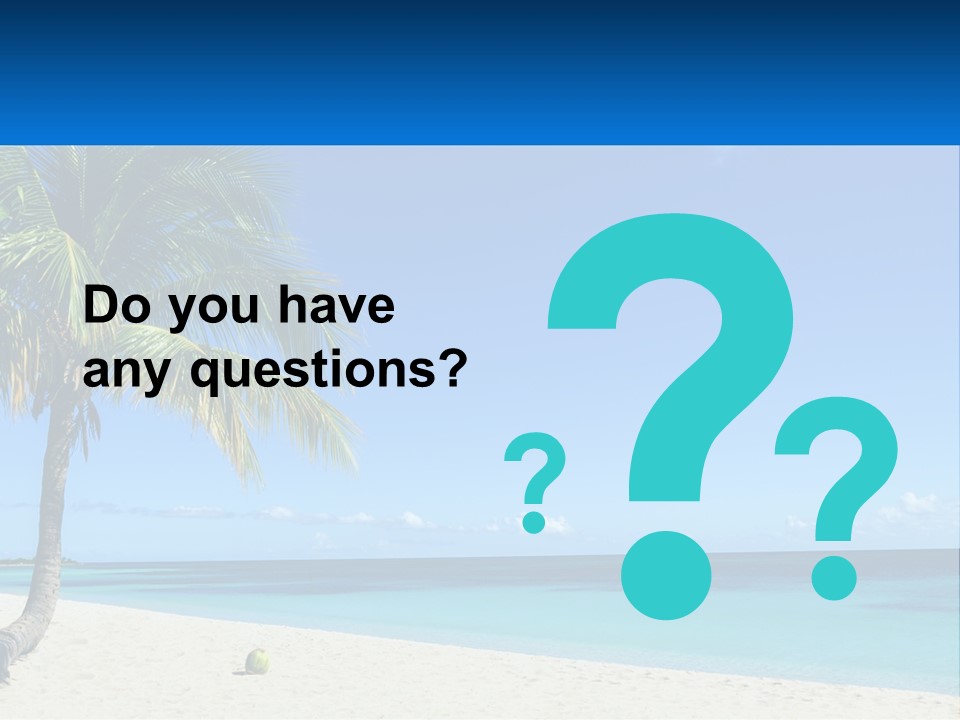 A Palm Tree Sitting On Top Of A Sandy Beach PowerPoint Template