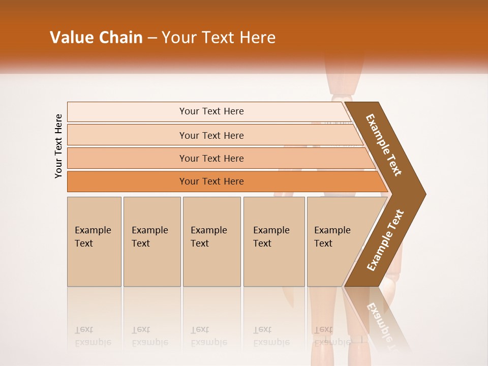 A Wooden Mannequin With A Barcode On It PowerPoint Template
