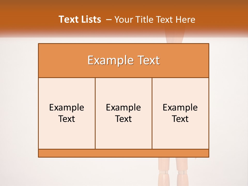 A Wooden Mannequin With A Barcode On It PowerPoint Template