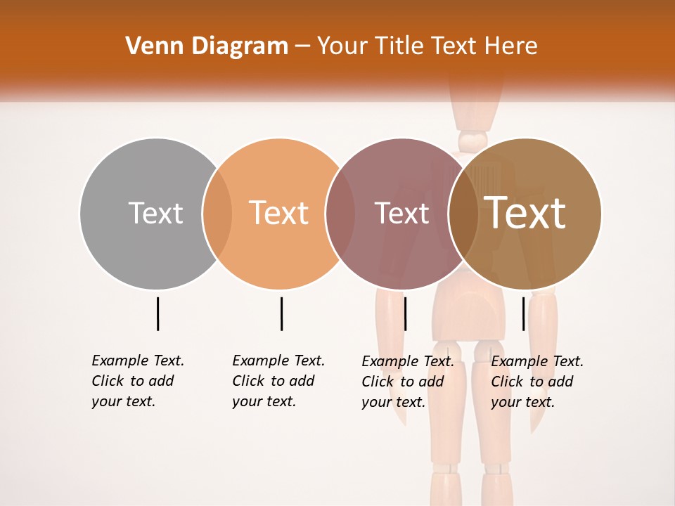 A Wooden Mannequin With A Barcode On It PowerPoint Template
