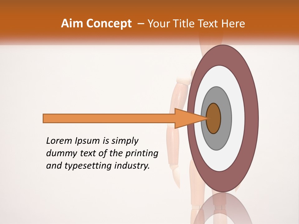 A Wooden Mannequin With A Barcode On It PowerPoint Template