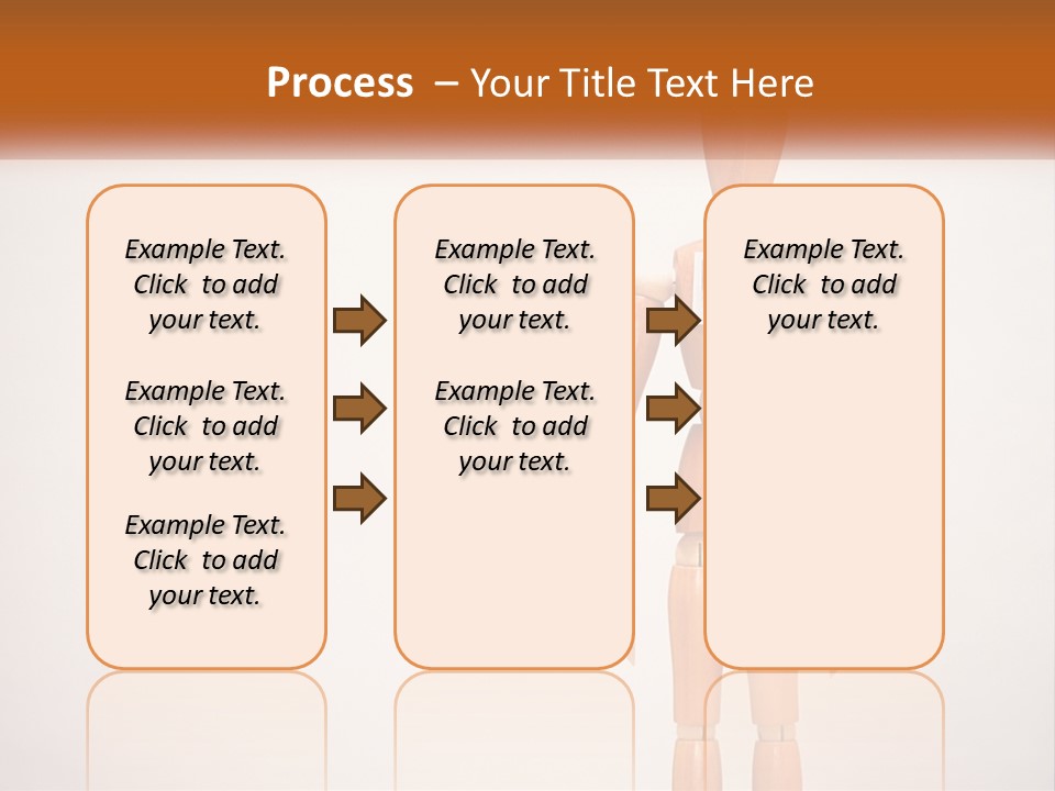 A Wooden Mannequin With A Barcode On It PowerPoint Template