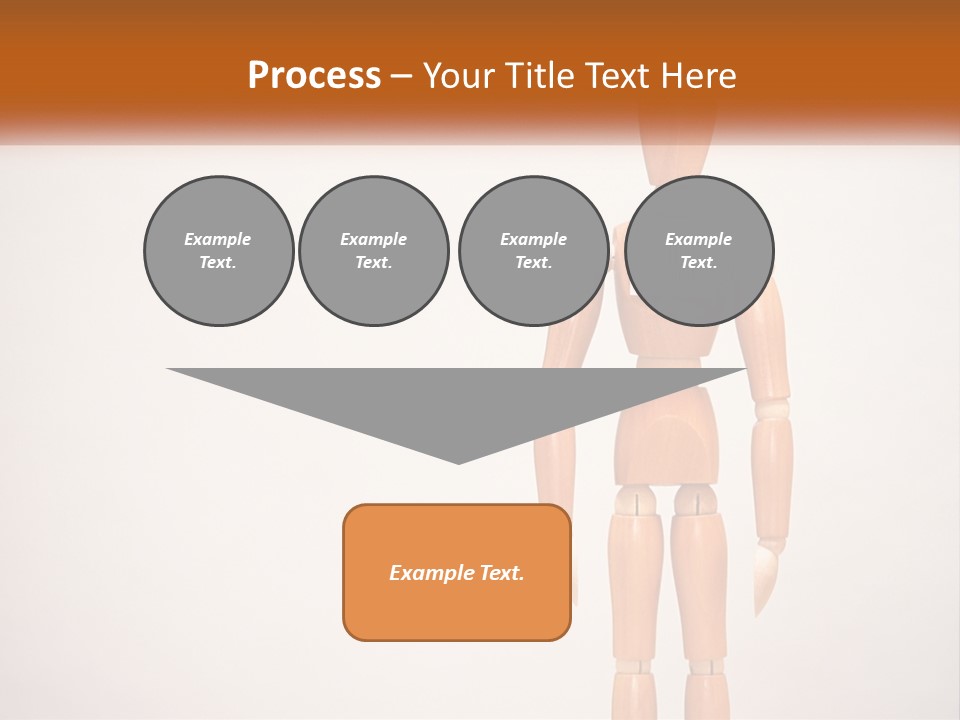 A Wooden Mannequin With A Barcode On It PowerPoint Template