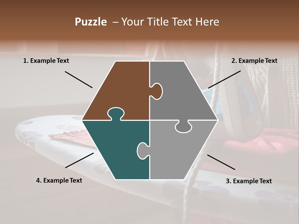 A Woman Ironing A Red And White Iron On A Ironing Board PowerPoint Template