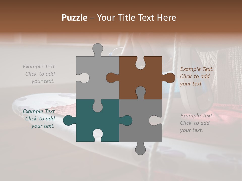 A Woman Ironing A Red And White Iron On A Ironing Board PowerPoint Template