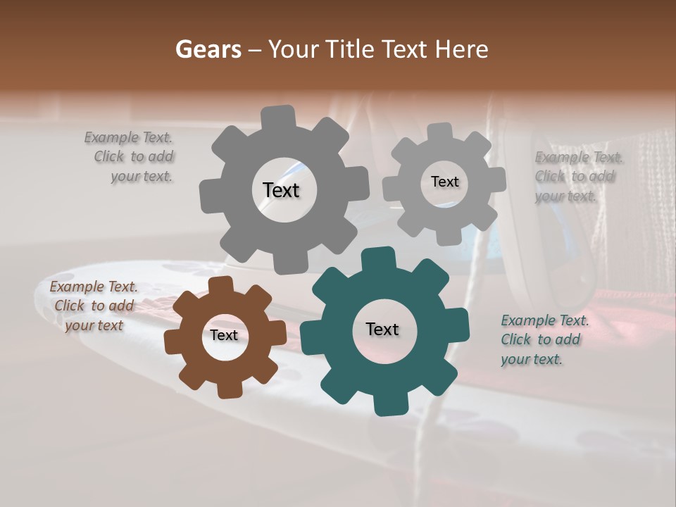 A Woman Ironing A Red And White Iron On A Ironing Board PowerPoint Template