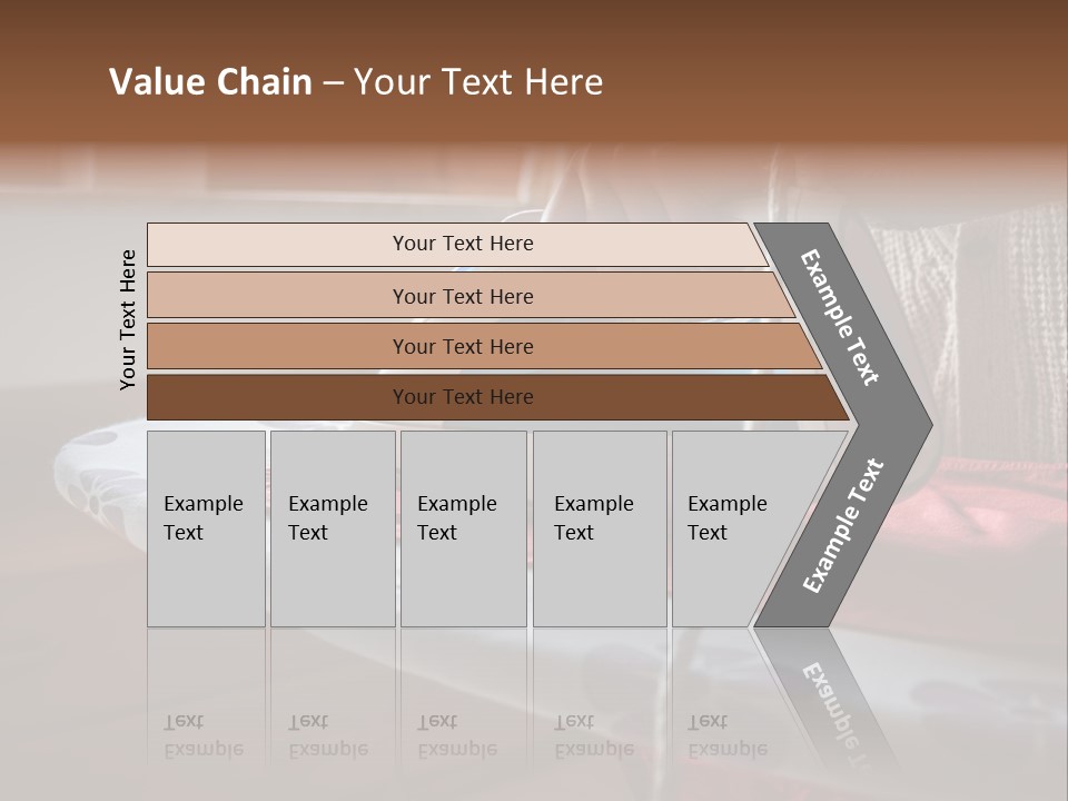 A Woman Ironing A Red And White Iron On A Ironing Board PowerPoint Template