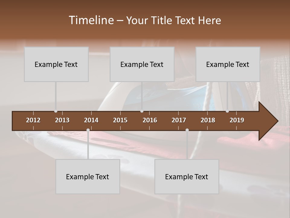 A Woman Ironing A Red And White Iron On A Ironing Board PowerPoint Template
