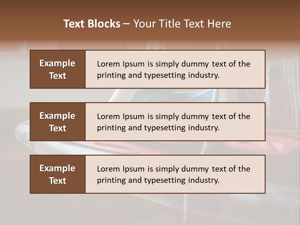 A Woman Ironing A Red And White Iron On A Ironing Board PowerPoint Template