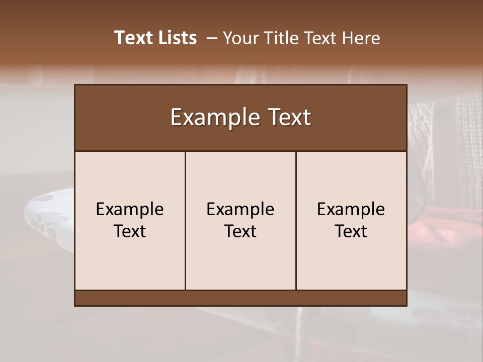 A Woman Ironing A Red And White Iron On A Ironing Board PowerPoint Template