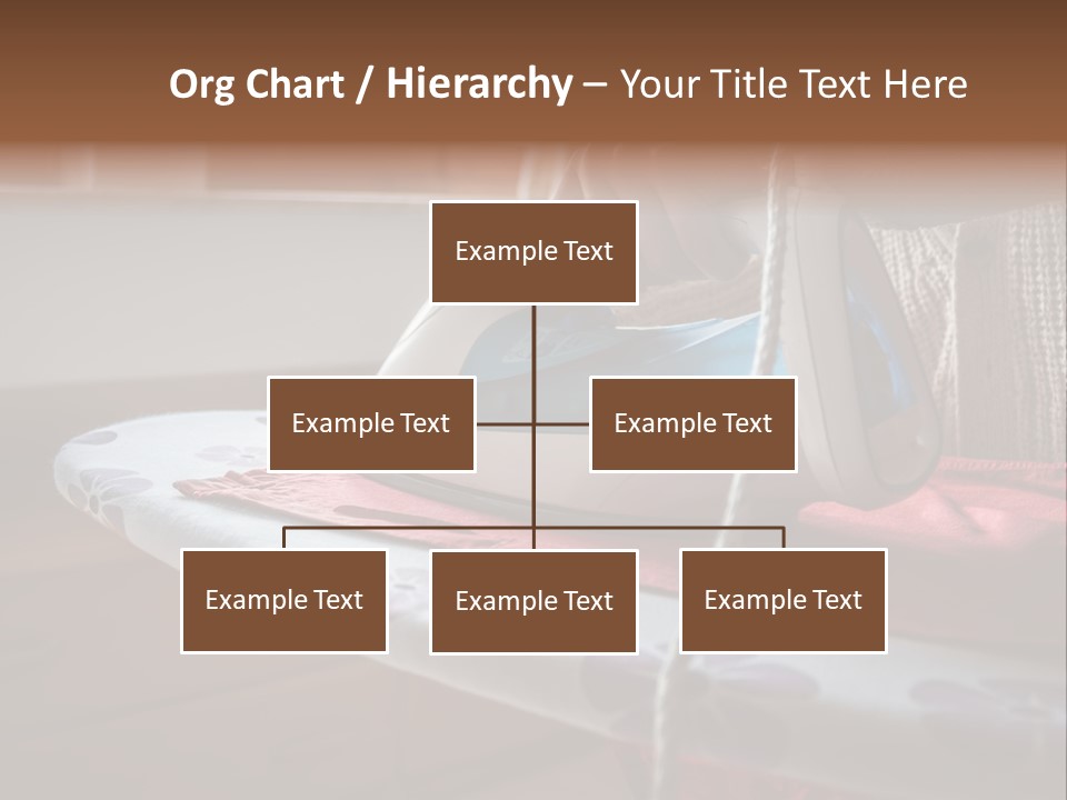 A Woman Ironing A Red And White Iron On A Ironing Board PowerPoint Template