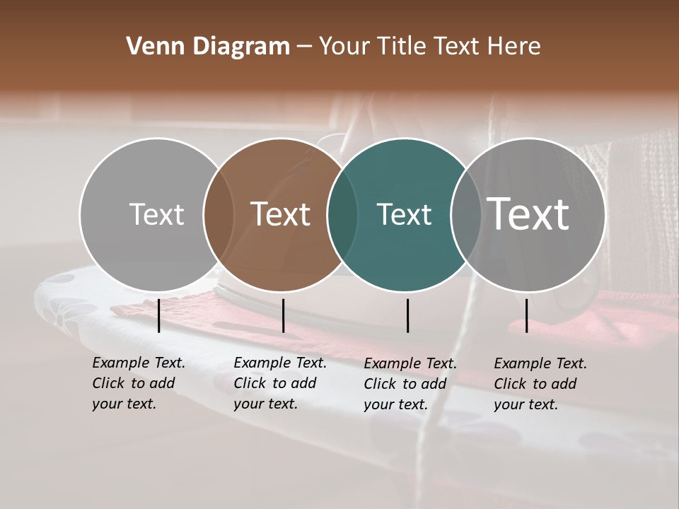 A Woman Ironing A Red And White Iron On A Ironing Board PowerPoint Template