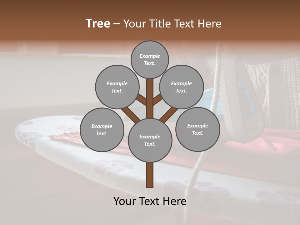 A Woman Ironing A Red And White Iron On A Ironing Board PowerPoint Template