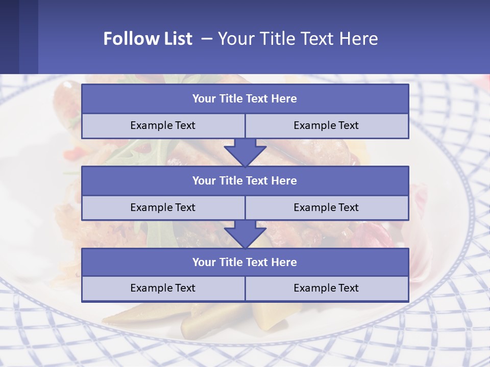 A Plate Of Food With Sausages And Vegetables On It PowerPoint Template