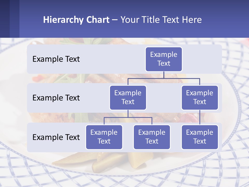 A Plate Of Food With Sausages And Vegetables On It PowerPoint Template