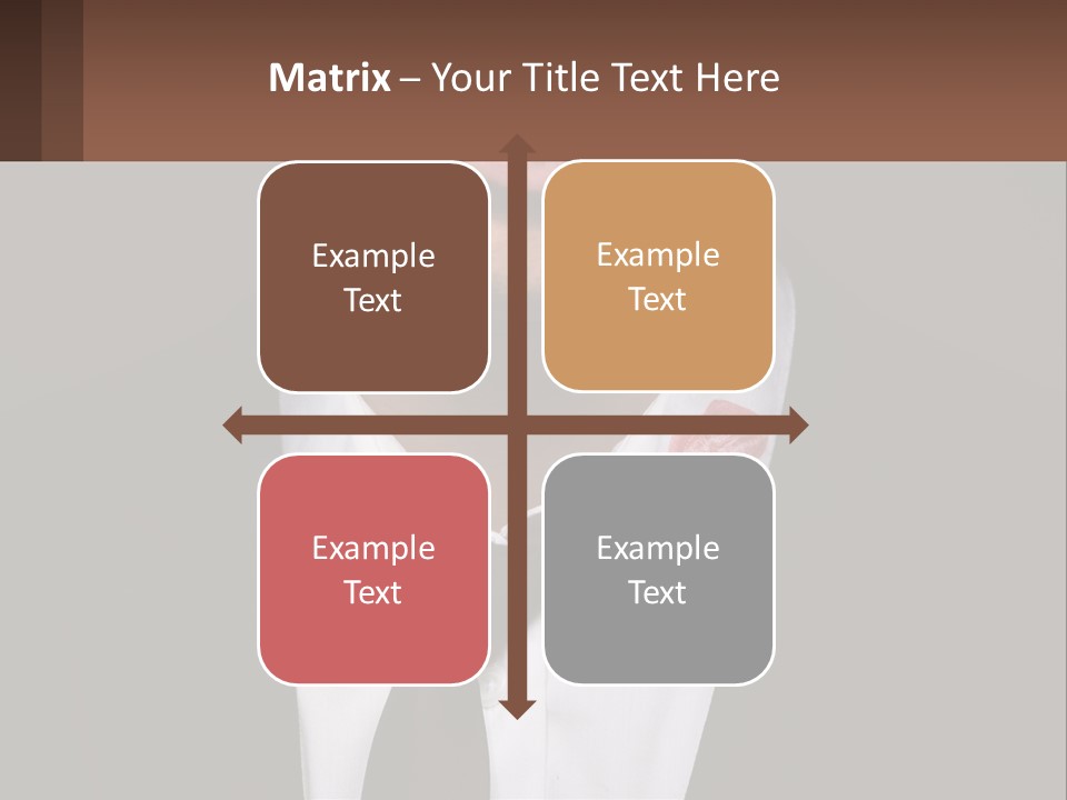 A Man In A Suit And Tie With A Name Tag PowerPoint Template