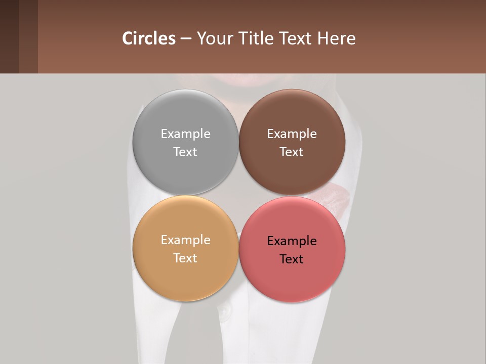 A Man In A Suit And Tie With A Name Tag PowerPoint Template