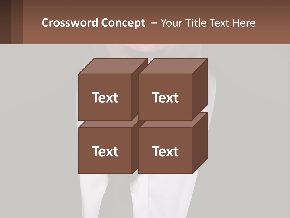 A Man In A Suit And Tie With A Name Tag PowerPoint Template