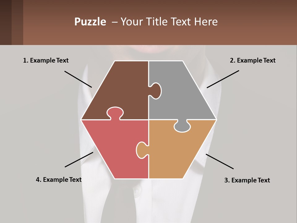 A Man In A Suit And Tie With A Name Tag PowerPoint Template