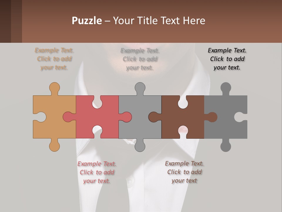 A Man In A Suit And Tie With A Name Tag PowerPoint Template