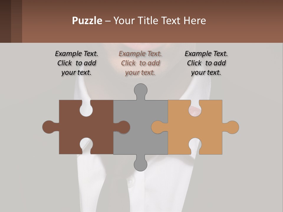 A Man In A Suit And Tie With A Name Tag PowerPoint Template