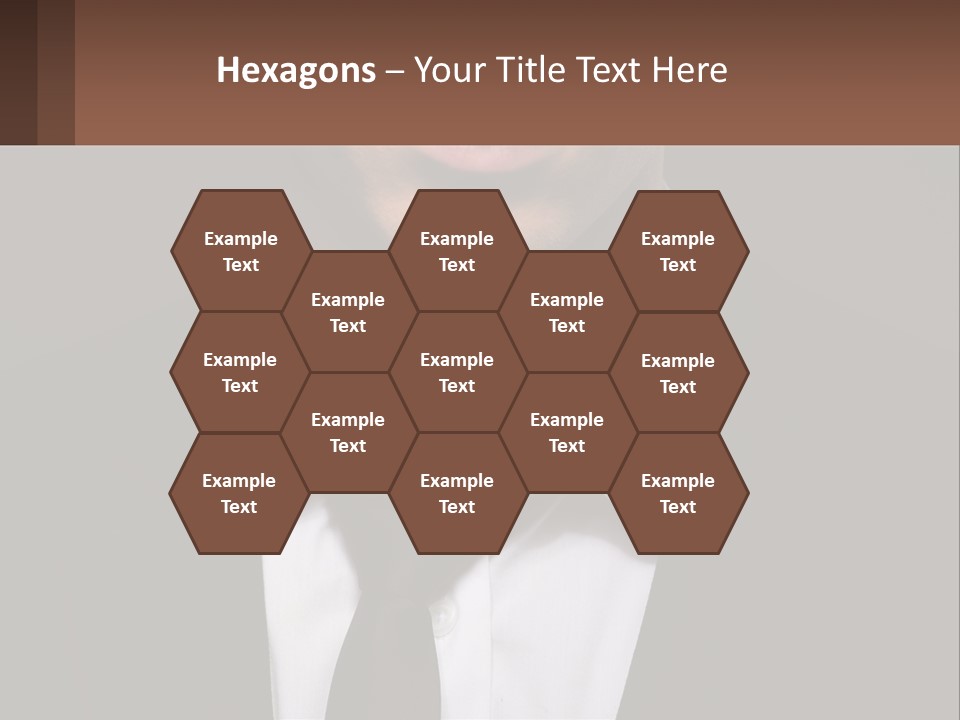 A Man In A Suit And Tie With A Name Tag PowerPoint Template