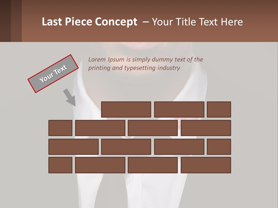 A Man In A Suit And Tie With A Name Tag PowerPoint Template