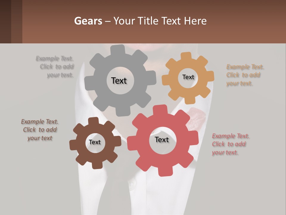 A Man In A Suit And Tie With A Name Tag PowerPoint Template