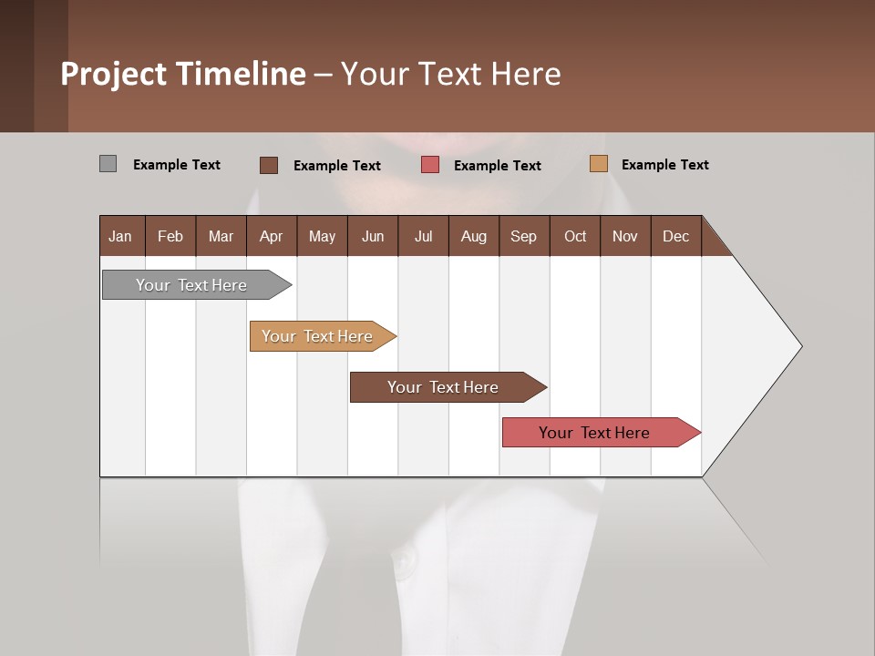 A Man In A Suit And Tie With A Name Tag PowerPoint Template