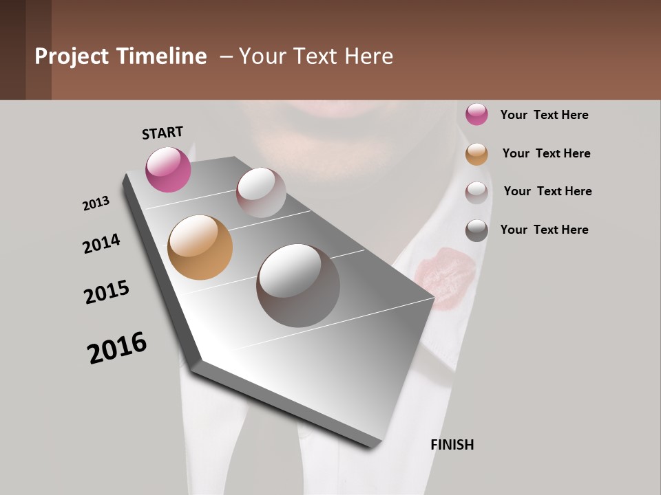 A Man In A Suit And Tie With A Name Tag PowerPoint Template