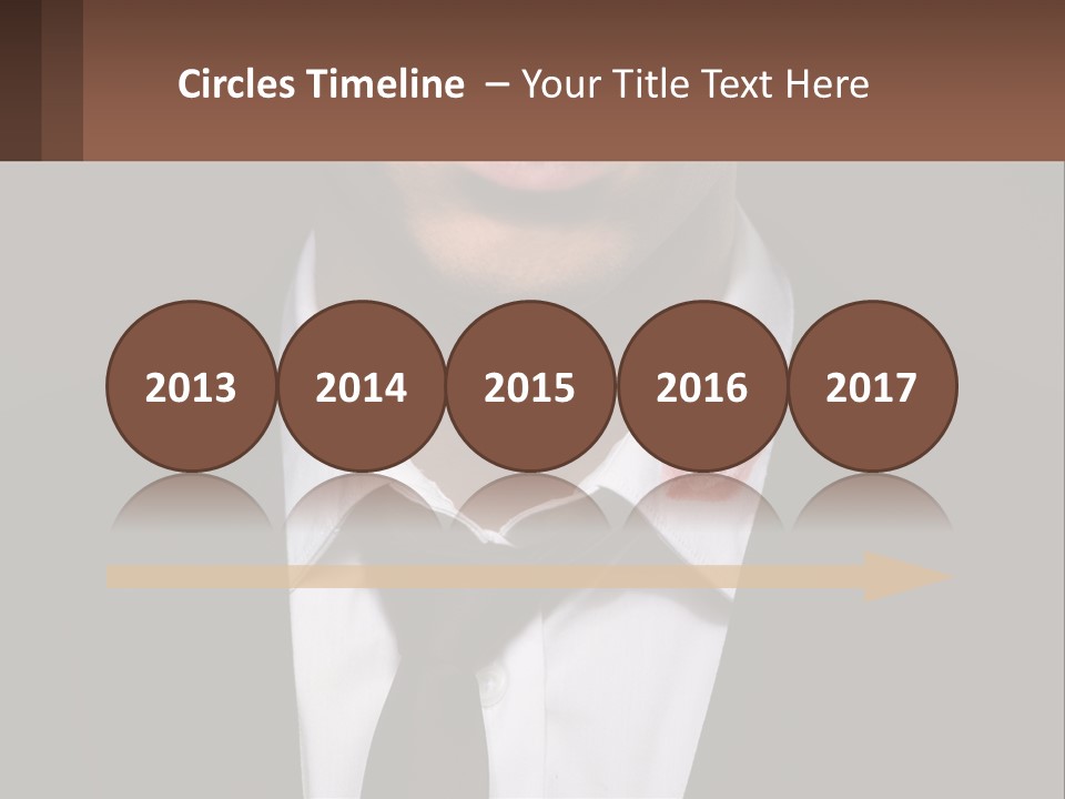 A Man In A Suit And Tie With A Name Tag PowerPoint Template