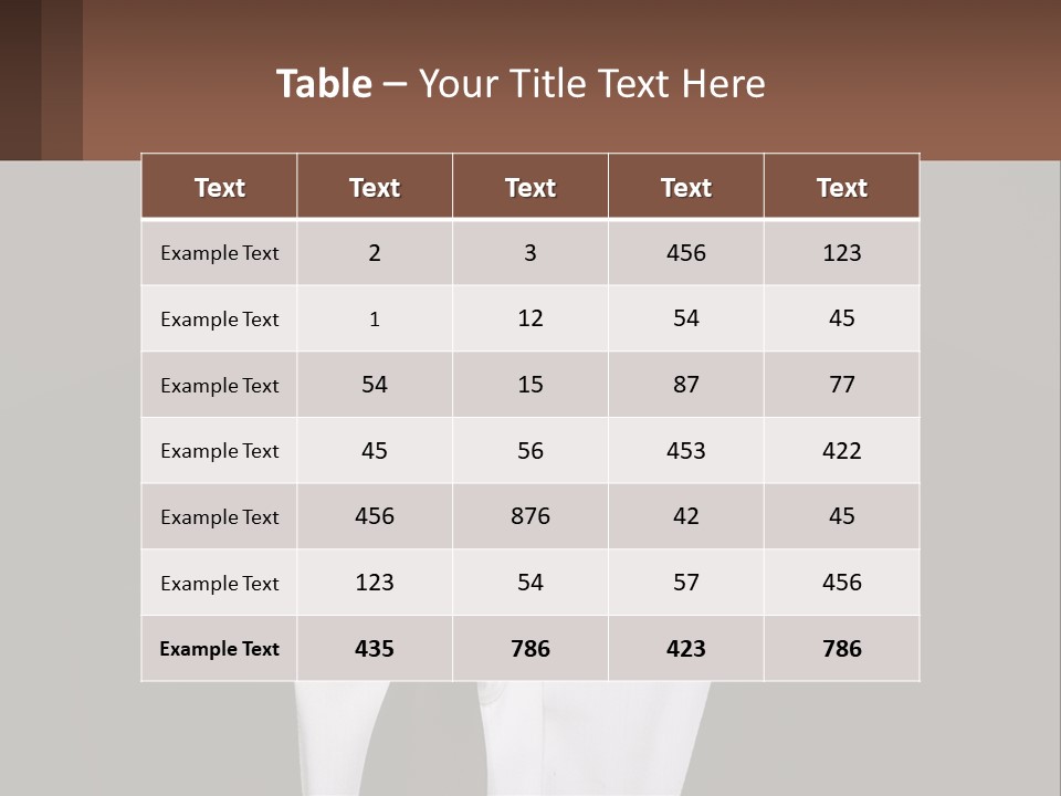 A Man In A Suit And Tie With A Name Tag PowerPoint Template