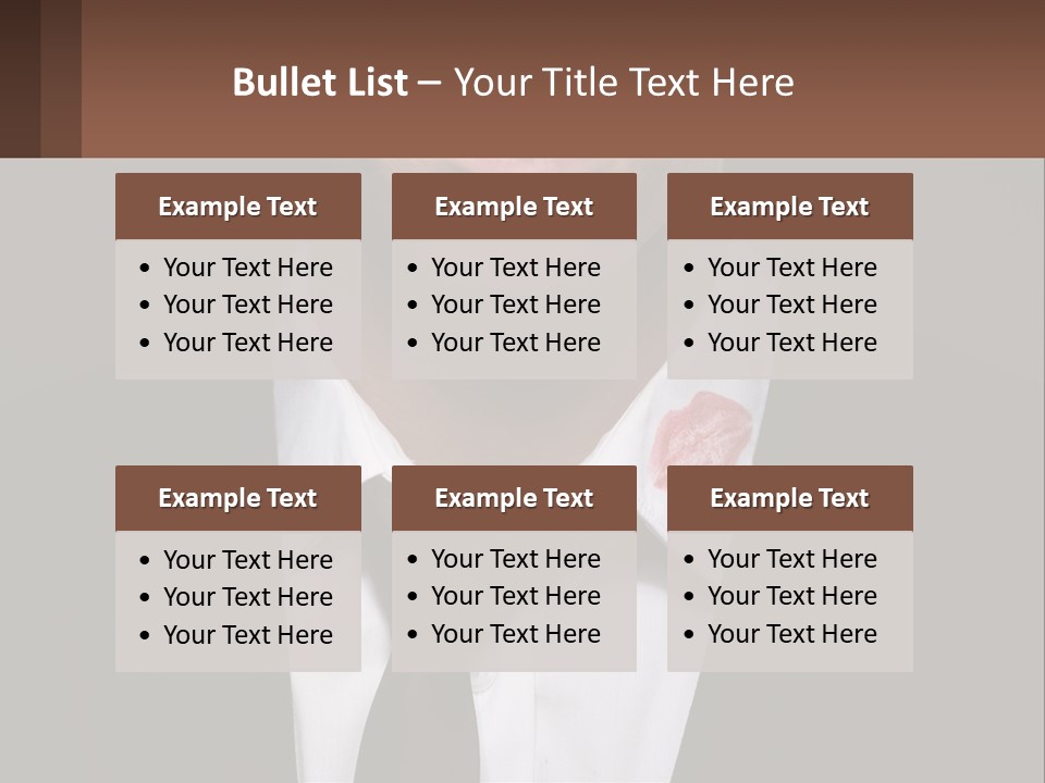 A Man In A Suit And Tie With A Name Tag PowerPoint Template