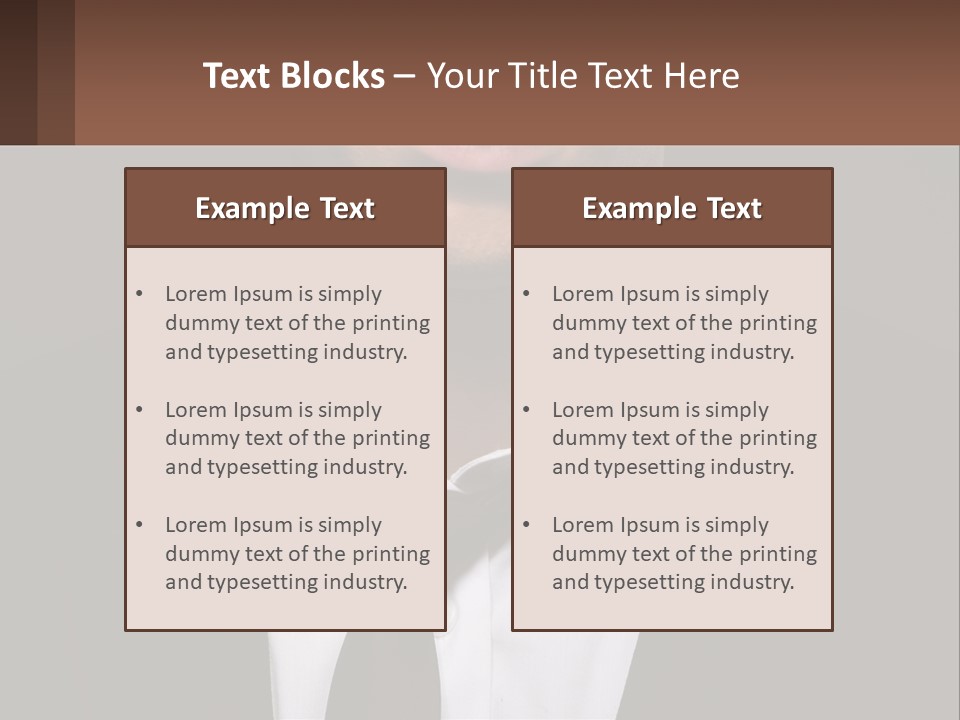 A Man In A Suit And Tie With A Name Tag PowerPoint Template