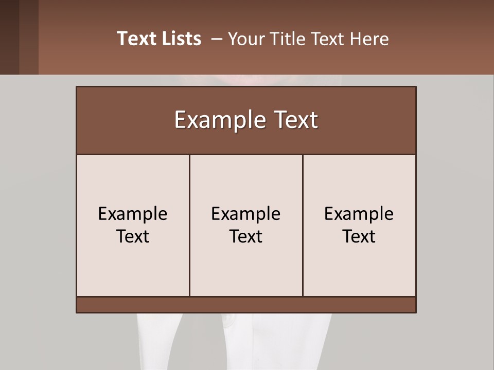 A Man In A Suit And Tie With A Name Tag PowerPoint Template