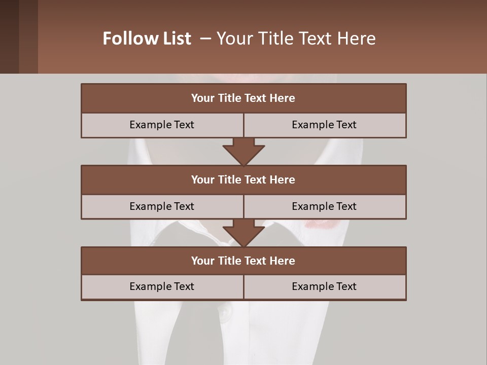 A Man In A Suit And Tie With A Name Tag PowerPoint Template