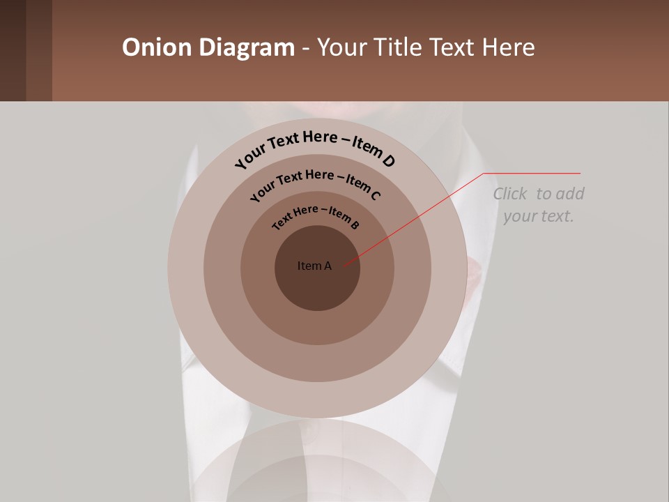 A Man In A Suit And Tie With A Name Tag PowerPoint Template